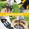 imagerabbitgoo Cat Harness and Leash Set for Walking Escape Proof Adjustable Soft Kittens Vest with Reflective Strip for Cats Comfortable Outdoor Vest Purple SBright Yellow