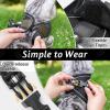 imagerabbitgoo Cat Harness and Leash Set for Walking Escape Proof Adjustable Soft Kittens Vest with Reflective Strip for Cats Comfortable Outdoor Vest Purple SBlack