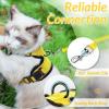 imagerabbitgoo Cat Harness and Leash for Walking Escape Proof Soft Adjustable Vest Harnesses for Cats Easy Control Breathable Reflective Strips Jacket Emerald XSYellow