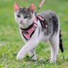 imagerabbitgoo Cat Harness and Leash for Walking Escape Proof Soft Adjustable Vest Harnesses for Cats Easy Control Breathable Reflective Strips Jacket Emerald XSPink