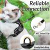 imagerabbitgoo Cat Harness and Leash for Walking Escape Proof Soft Adjustable Vest Harnesses for Cats Easy Control Breathable Reflective Strips Jacket Emerald XSBlack