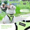 imagerabbitgoo Cat Harness and Leash for Walking Escape Proof Soft Adjustable Vest Harnesses for Cats Easy Control Breathable Reflective Strips Jacket Emerald XSLight Green