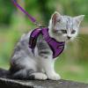 imagerabbitgoo Cat Harness and Leash for Walking Escape Proof Soft Adjustable Vest Harnesses for Cats Easy Control Breathable Reflective Strips Jacket Emerald XSPurple