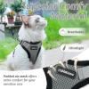 imagerabbitgoo Cat Harness and Leash for Walking Escape Proof Soft Adjustable Vest Harnesses for Cats Easy Control Breathable Reflective Strips Jacket Emerald XSGrey