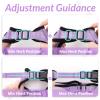 imagerabbitgoo Cat Harness and Leash for Walking Escape Proof Soft Adjustable Vest Harnesses for Cats Easy Control Breathable Reflective Strips Jacket Emerald XSLight Purple