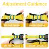 imagerabbitgoo Cat Harness and Leash for Walking Escape Proof Soft Adjustable Vest Harnesses for Cats Easy Control Breathable Reflective Strips Jacket Emerald XSYellow