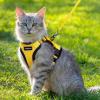 imagerabbitgoo Cat Harness and Leash for Walking Escape Proof Soft Adjustable Vest Harnesses for Cats Easy Control Breathable Reflective Strips Jacket Emerald XSYellow
