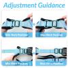 imagerabbitgoo Cat Harness and Leash for Walking Escape Proof Soft Adjustable Vest Harnesses for Cats Easy Control Breathable Reflective Strips Jacket Emerald XSLight Blue