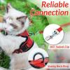 imagerabbitgoo Cat Harness and Leash for Walking Escape Proof Soft Adjustable Vest Harnesses for Cats Easy Control Breathable Reflective Strips Jacket Emerald XSRed