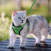 imagerabbitgoo Cat Harness and Leash for Walking Escape Proof Soft Adjustable Vest Harnesses for Cats Easy Control Breathable Reflective Strips Jacket Emerald XSGrass Green