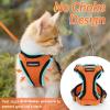 imagerabbitgoo Cat Harness and Leash for Walking Escape Proof Soft Adjustable Vest Harnesses for Cats Easy Control Breathable Reflective Strips Jacket Emerald XSOrange
