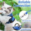 imagerabbitgoo Cat Harness and Leash for Walking Escape Proof Soft Adjustable Vest Harnesses for Cats Easy Control Breathable Reflective Strips Jacket Emerald XSNavy Blue