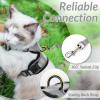 imagerabbitgoo Cat Harness and Leash for Walking Escape Proof Soft Adjustable Vest Harnesses for Cats Easy Control Breathable Reflective Strips Jacket Emerald XSGrey