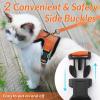 imagerabbitgoo Cat Harness and Leash for Walking Escape Proof Soft Adjustable Vest Harnesses for Cats Easy Control Breathable Reflective Strips Jacket Emerald XSOrange