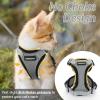 imagerabbitgoo Cat Harness and Leash for Walking Escape Proof Soft Adjustable Vest Harnesses for Cats Easy Control Breathable Reflective Strips Jacket Emerald XSGrey
