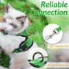 imagerabbitgoo Cat Harness and Leash for Walking Escape Proof Soft Adjustable Vest Harnesses for Cats Easy Control Breathable Reflective Strips Jacket Emerald XSGrass Green