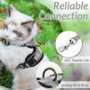 imagerabbitgoo Cat Harness and Leash for Walking Escape Proof Soft Adjustable Vest Harnesses for Cats Easy Control Breathable Reflective Strips Jacket Emerald XSGrey