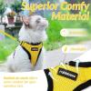 imagerabbitgoo Cat Harness and Leash for Walking Escape Proof Soft Adjustable Vest Harnesses for Cats Easy Control Breathable Reflective Strips Jacket Emerald XSYellow