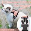 imagerabbitgoo Cat Harness and Leash for Walking Escape Proof Soft Adjustable Vest Harnesses for Cats Easy Control Breathable Reflective Strips Jacket Emerald XSLight Salmon Pink