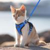 imagerabbitgoo Cat Harness and Leash for Walking Escape Proof Soft Adjustable Vest Harnesses for Cats Easy Control Breathable Reflective Strips Jacket Emerald XSNavy Blue