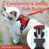 imagerabbitgoo Cat Harness and Leash for Walking Escape Proof Soft Adjustable Vest Harnesses for Cats Easy Control Breathable Reflective Strips Jacket Emerald XSRed