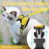 imagerabbitgoo Cat Harness and Leash for Walking Escape Proof Soft Adjustable Vest Harnesses for Cats Easy Control Breathable Reflective Strips Jacket Emerald XSYellow