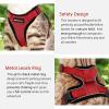 imagerabbitgoo Cat Harness and Leash for Walking Escape Proof Soft Adjustable Vest Harnesses for Cats Easy Control Breathable Reflective Strips Jacket Emerald XSRed
