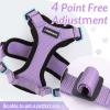 imagerabbitgoo Cat Harness and Leash for Walking Escape Proof Soft Adjustable Vest Harnesses for Cats Easy Control Breathable Reflective Strips Jacket Emerald XSLight Purple