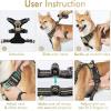 imagerabbitgoo Dog Harness No Pull with 2 Leash Clips Adjustable Soft Padded Reflective Oxford No Choke Pet Vest with Easy Control Handle for Large Dogs Pink LBeige