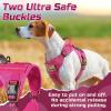 imagerabbitgoo Tactical Dog Harness for Large Dogs No Pull Military Service Vest with Handle ampamp Molle Easy Control for Training Walking Adjustable Reflective Straps Black LRose Red