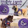 imagerabbitgoo Tactical Dog Harness for Large Dogs No Pull Military Service Vest with Handle ampamp Molle Easy Control for Training Walking Adjustable Reflective Straps Black LPurple