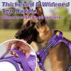 imagerabbitgoo Tactical Dog Harness for Large Dogs No Pull Military Service Vest with Handle ampamp Molle Easy Control for Training Walking Adjustable Reflective Straps Black LPurple Camo