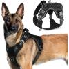 imagerabbitgoo Tactical Dog Harness for Large Dogs No Pull Military Service Vest with Handle ampamp Molle Easy Control for Training Walking Adjustable Reflective Straps Black LBlack