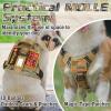imagerabbitgoo Tactical Dog Harness for Large Dogs No Pull Military Service Vest with Handle ampamp Molle Easy Control for Training Walking Adjustable Reflective Straps Black LBrown camo
