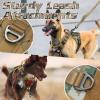imagerabbitgoo Tactical Dog Harness for Large Dogs No Pull Military Service Vest with Handle ampamp Molle Easy Control for Training Walking Adjustable Reflective Straps Black LBrown camo