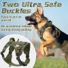 imagerabbitgoo Tactical Dog Harness for Large Dogs No Pull Military Service Vest with Handle ampamp Molle Easy Control for Training Walking Adjustable Reflective Straps Black LGreen camo
