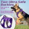 imagerabbitgoo Tactical Dog Harness for Large Dogs No Pull Military Service Vest with Handle ampamp Molle Easy Control for Training Walking Adjustable Reflective Straps Black LPurple Camo