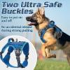 imagerabbitgoo Tactical Dog Harness for Large Dogs No Pull Military Service Vest with Handle ampamp Molle Easy Control for Training Walking Adjustable Reflective Straps Black LBlue Camo