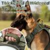 imagerabbitgoo Tactical Dog Harness for Large Dogs No Pull Military Service Vest with Handle ampamp Molle Easy Control for Training Walking Adjustable Reflective Straps Black LGreen camo