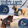 imagerabbitgoo Tactical Dog Harness for Large Dogs No Pull Military Service Vest with Handle ampamp Molle Easy Control for Training Walking Adjustable Reflective Straps Black LBlue