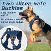 imagerabbitgoo Tactical Dog Harness for Large Dogs No Pull Military Service Vest with Handle ampamp Molle Easy Control for Training Walking Adjustable Reflective Straps Black LBlue