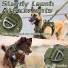 imagerabbitgoo Tactical Dog Harness for Large Dogs No Pull Military Service Vest with Handle ampamp Molle Easy Control for Training Walking Adjustable Reflective Straps Black LGreen camo