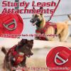 imagerabbitgoo Tactical Dog Harness for Large Dogs No Pull Military Service Vest with Handle ampamp Molle Easy Control for Training Walking Adjustable Reflective Straps Black LRed