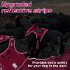 imagerabbitgoo Tactical Dog Harness for Large Dogs No Pull Military Service Vest with Handle ampamp Molle Easy Control for Training Walking Adjustable Reflective Straps Black LRose Red