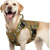 imagerabbitgoo Tactical Dog Harness for Large Heavy Duty Pet Harness with Handle NoPull Service Vest Large Breed Adjustable Military Dog Vest for Training Hunting Walking Black LBrown Camo