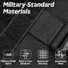 imagerabbitgoo Tactical Dog Harness for Large Heavy Duty Pet Harness with Handle NoPull Service Vest Large Breed Adjustable Military Dog Vest for Training Hunting Walking Black LBlack