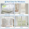 imagerabbitgoo Window Privacy Film Frosted Glass Film Decorative Cling UV Sun Blocking Decals Frosting Window Clings for Home Bathroom Door Coverings175 x 787 inchesClear
