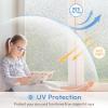 imagerabbitgoo Window Privacy Film Frosted Glass Film Decorative Cling UV Sun Blocking Decals Frosting Window Clings for Home Bathroom Door Coverings175 x 787 inchesClear