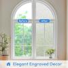 imagerabbitgoo Window Privacy Film Frosted Glass Film Decorative Cling UV Sun Blocking Decals Frosting Window Clings for Home Bathroom Door Coverings175 x 787 inchesClear