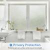 imagerabbitgoo Window Privacy Film Frosted Glass Film Decorative Cling UV Sun Blocking Decals Frosting Window Clings for Home Bathroom Door Coverings175 x 787 inchesClear